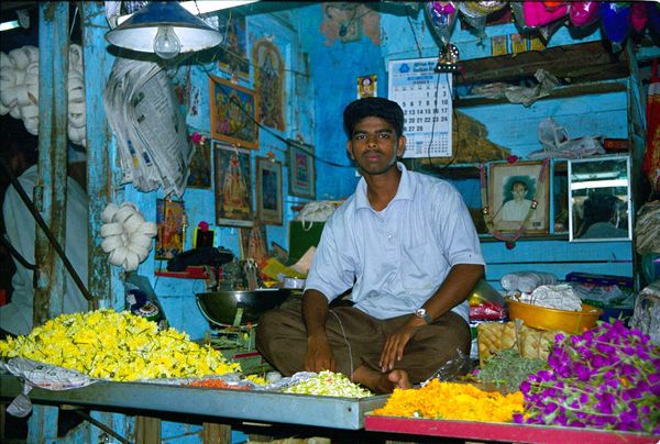 vendeur de fleurs