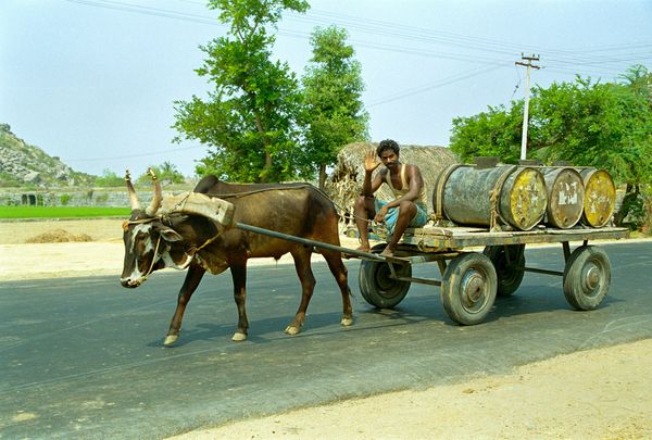 Depuis l'arrêt de bus