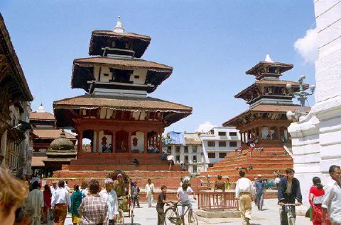 Vue partielle de Durbar square